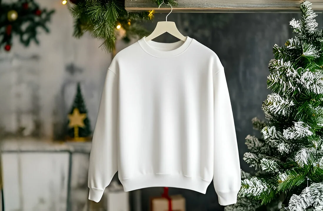 Blank White Crewneck Sweatshirt